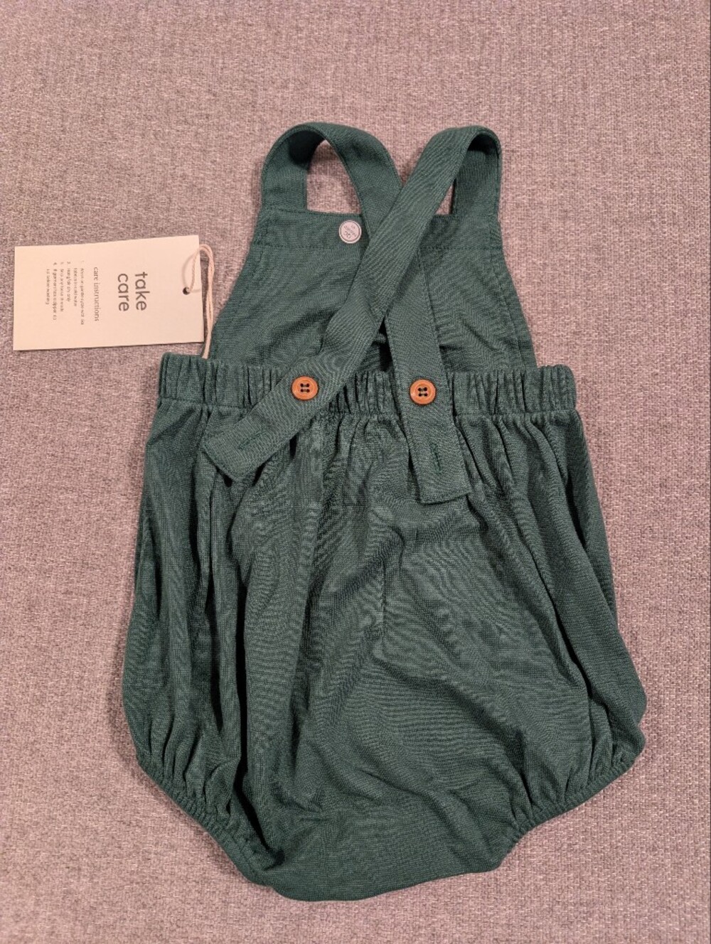 Kyte Baby Bamboo Jersey Bubble Overall Dark Green